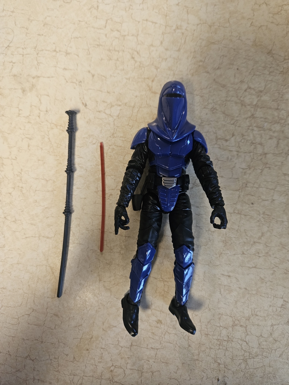 Blue & Black Hooded Action Figure with Accessories - Kids Toys